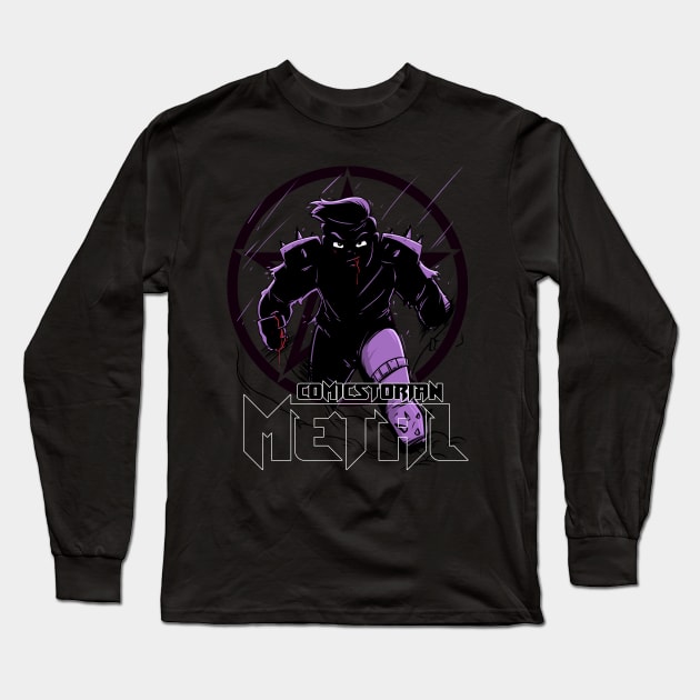 Comicstorian METAL! Long Sleeve T-Shirt by Eligible Monster 